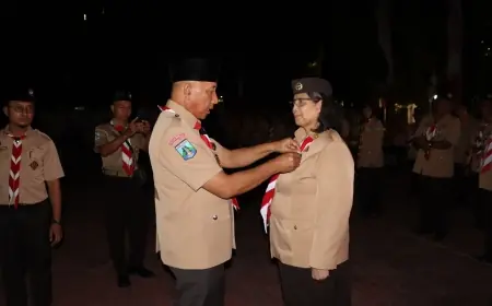 Pj Wali Kota Kediri Zanariah Raih Lencana Pancawarsa IV