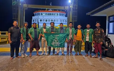 Abaikan Terjangan Ombak Laut Jawa, Kader Ansor Bawean Nekat Hadiri Konferwil XV GP Ansor di Probolinggo