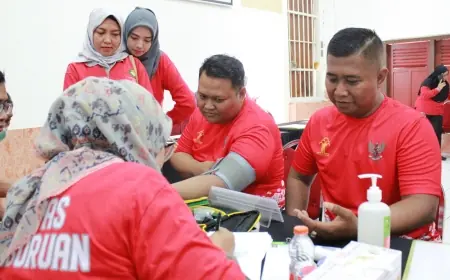 Peringati Hari Pengayoman, Lapas Pasuruan Adakan Donor Darah