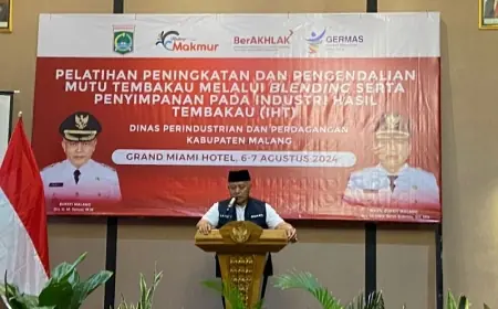 Bupati Malang Dorong Peningkatan Kualitas Tembakau di Workshop Pengendalian Mutu