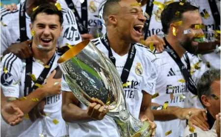 Kylian Mbappe Cetak Gol Debut untuk Real Madrid Menangkan Piala Super Cup 2024