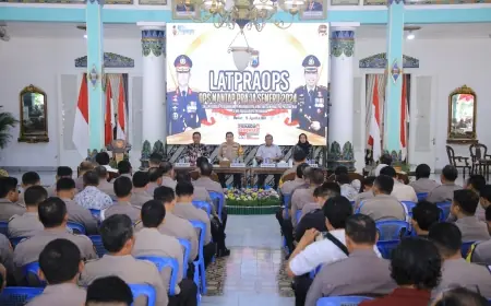 Polres Madiun Gelar Latpraops Mantap Praja Semeru 2024 : Fokus pada Pengamanan Pilkada