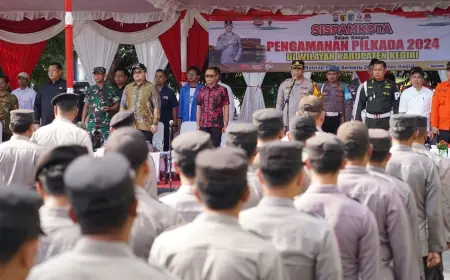 Ikuti Jalannya Simulasi Sispamkota, Mas Dhito Berharap Pilkada 2024 Berjalan Kondusif
