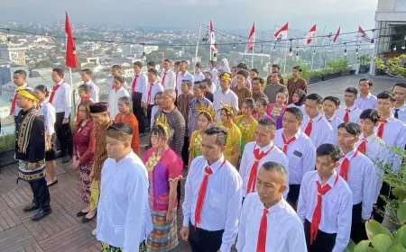 Peringati Kemerdekaan RI, Hotel THE 101 Malang OJ Gelar Upacara Tertinggi Di Kota Malang