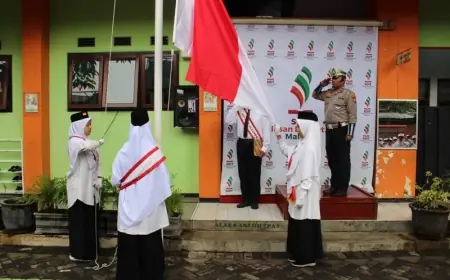 Tanamkan Kedisiplinan, SDIT Insan Permata Gelar Upacara 17 Agustus Irupnya Polisi