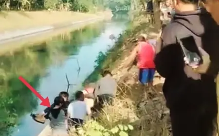Tragis! Pria di Jember Tertabrak Mobil Tewas Terlempar Ke Sungai