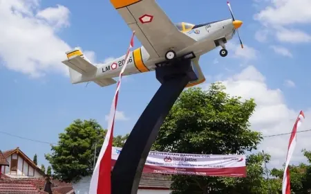 Replika Pesawat Terbang dan Pedestal Museum PETA CSR Bank Jatim Tambah Daya Tarik Wisata Kota Blitar