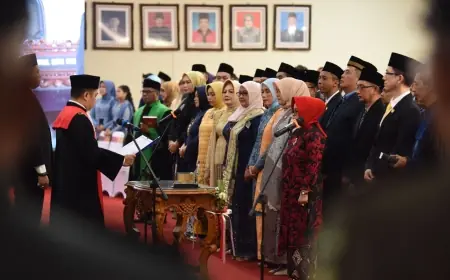 DPRD Kota Kediri Gelar Paripurna Pelantikan Anggota DPRD Terpilih