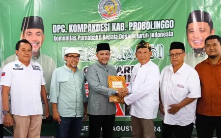 Pensiunan Kepala Desa di Probolinggo Kompak Dukung Gus Haris - Ra Fahmi