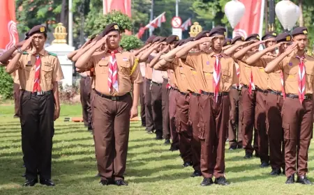 Peringatan Hari Pramuka ke-63: Pramuka Jatim Tegaskan Komitmen Menjaga NKRI dengan Jiwa Pancasila
