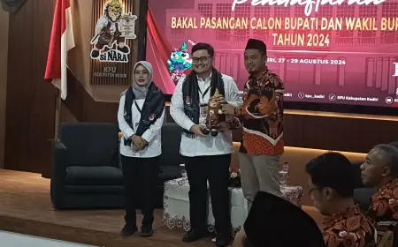 KPU Kabupaten Kediri Masih Akan Cek Syarat Dukungan Dhito-Dewi