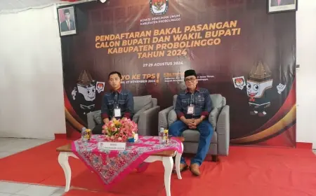 Hari Pertama, Putra Hasan Aminuddin Daftar Pencalonan Kepala Daerah Kabupaten Probolinggo