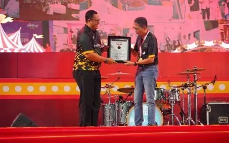 Puncak HUT Bank Jatim Pecah Rekor MURI Bank Daerah Pemberi Akad Kredit Konsumer 6.324 Nasabah