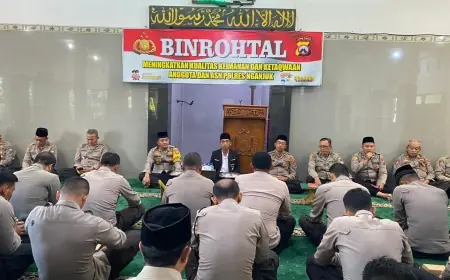 Program Binrohtal Polres Nganjuk Membentuk Karakter Anggota yang Humanis
