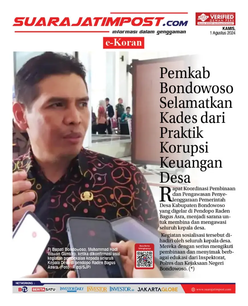 eKoran, Edisi Kamis, 1 Agustus 2024