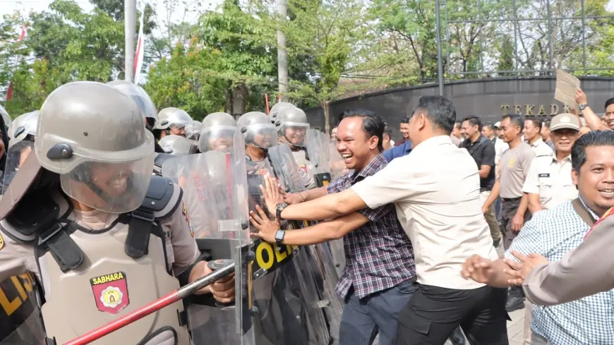 Jelang Pilkada Serentak 2024, Sat Samapta Polres Nganjuk Gelar Latihan Dalmas