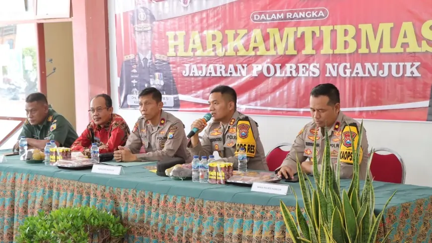 Begini Cara Forkopincam Tanjunganom dan Polres Nganjuk Bangun Sinergitas Hadapi Pilkada 2024