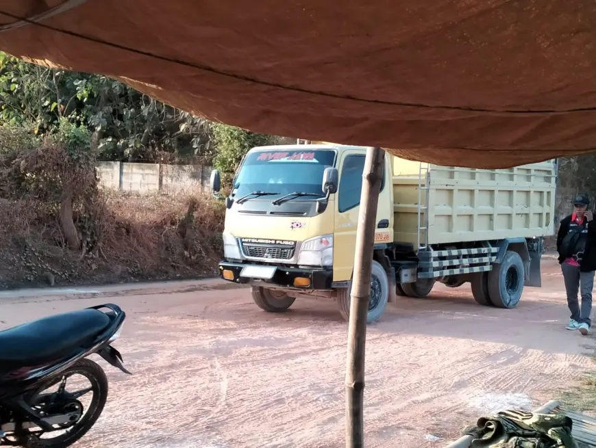 Diduga Belum Kantongi Izin, Warga Lamongan Pede Jalankan Bisnis Galian C di Gresik