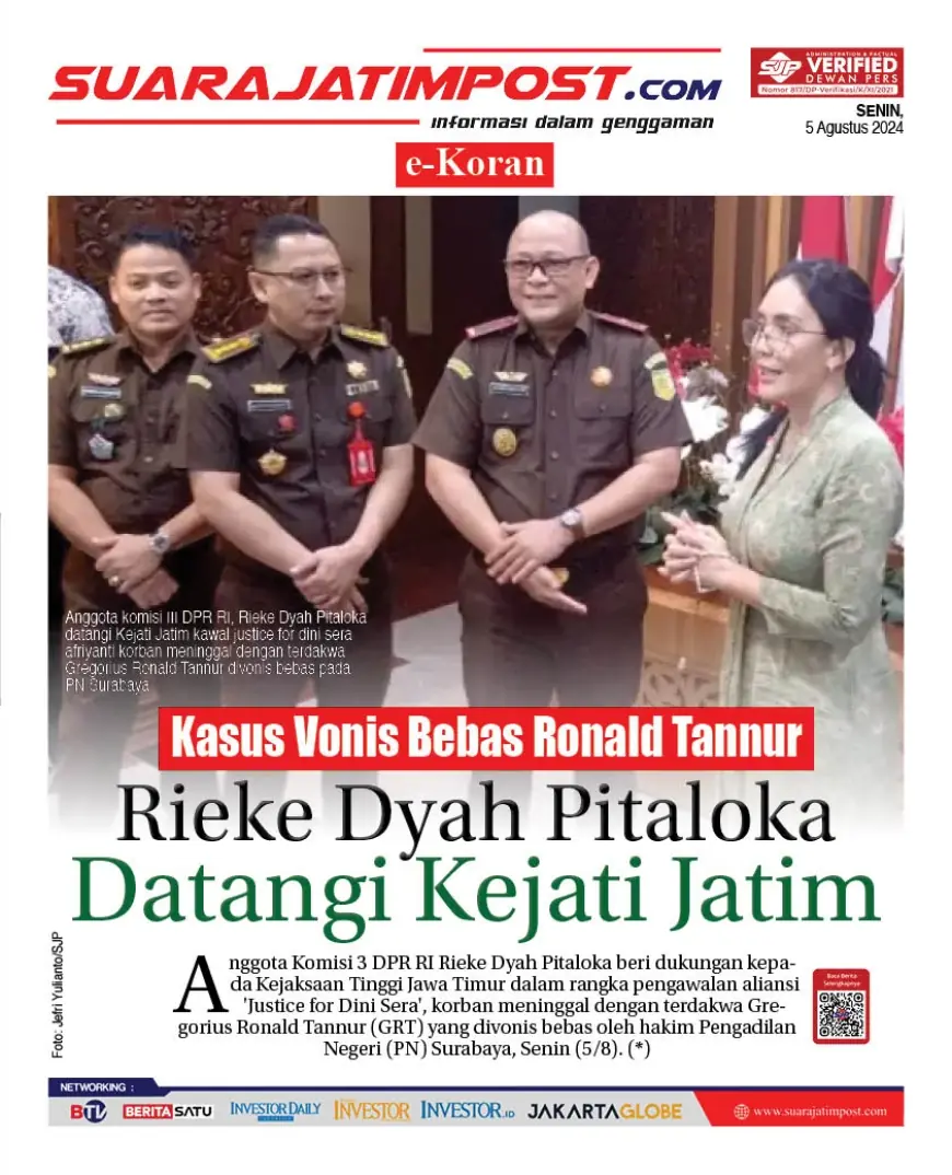 eKoran, Edisi Senin, 5 Agustus 2024