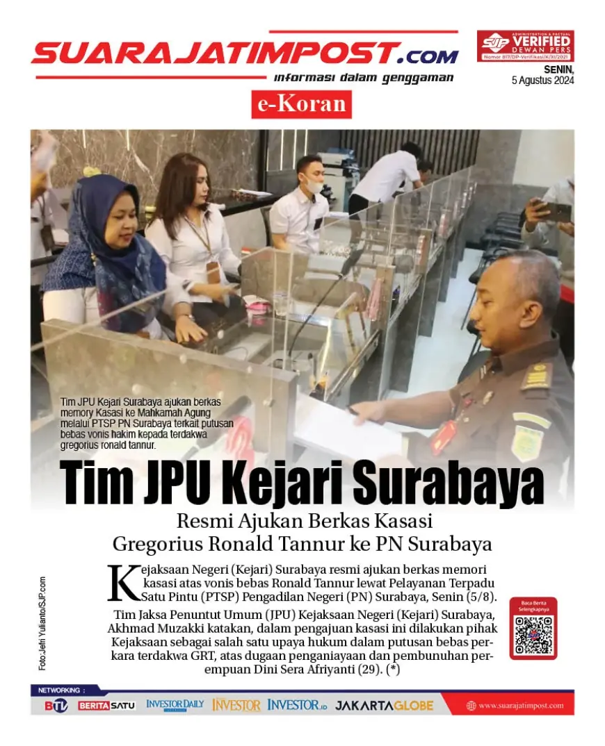 eKoran, Edisi Senin, 5 Agustus 2024