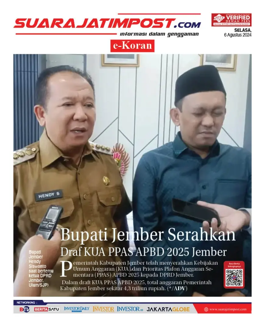 eKoran, Edisi Selasa, 6 Agustus 2024