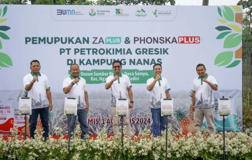 Luncurkan Program Kampung Makmur Komoditas Nanas Cara Petrokimia Gresik Wujudkan Pertanian Terintegrasi