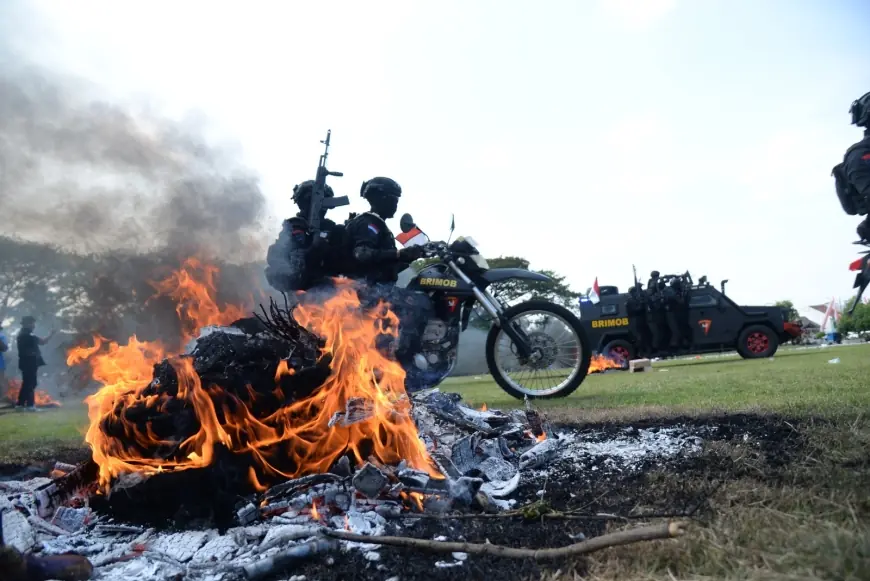 Polres Madiun Kota Gelar Simulasi Simpamkota Siapkan Pengamanan Pilkada Serentak 2024