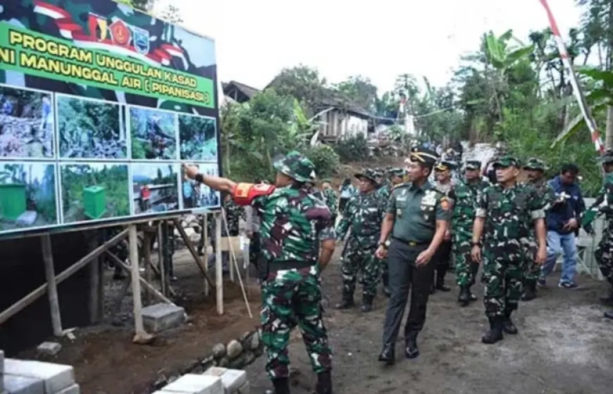 Tinjau TMMD, Aster Panglima TNI dan Danrem Kunjungi Probolinggo