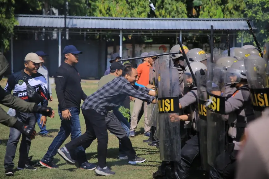 Polres Madiun Gelar Pelaksanaan Sispamkota "Ops Mantap Praja Semeru" untuk Pengamanan Pilkada 2024