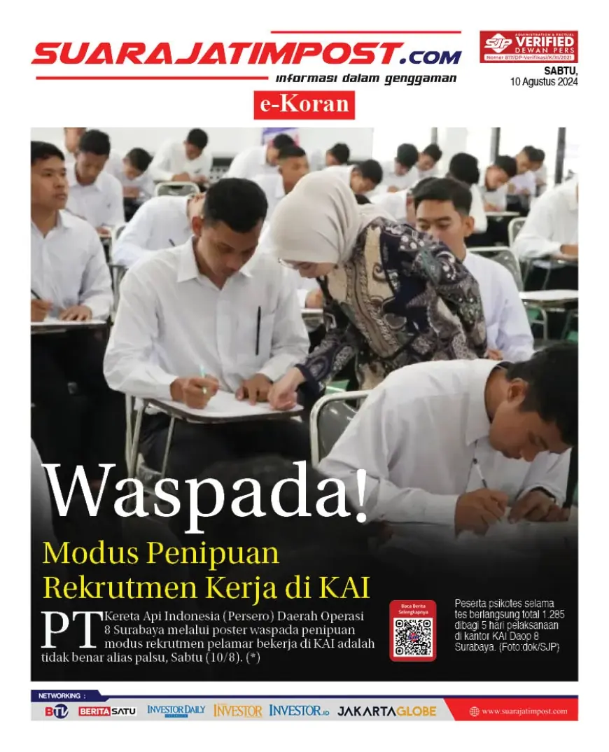 eKoran, Edisi Sabtu, 10 Agustus 2024