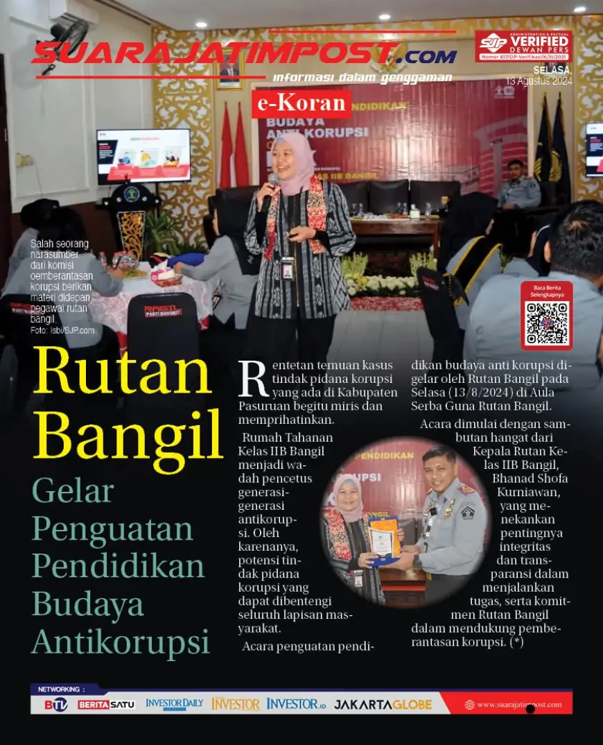 eKoran, Edisi Senin, 12 Agustus 2024