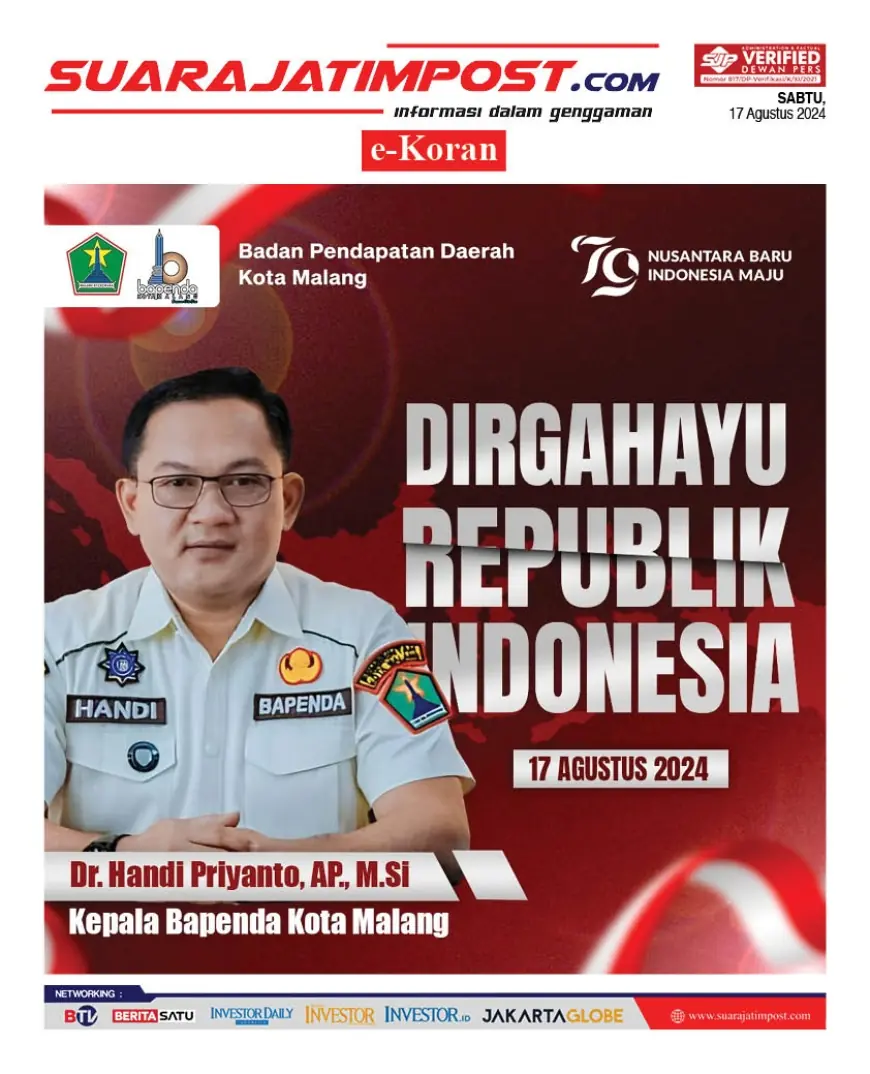 eKoran, Edisi Sabtu, 17 Agustus 2024