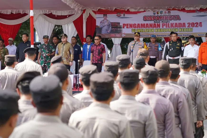 Ikuti Jalannya Simulasi Sispamkota, Mas Dhito Berharap Pilkada 2024 Berjalan Kondusif