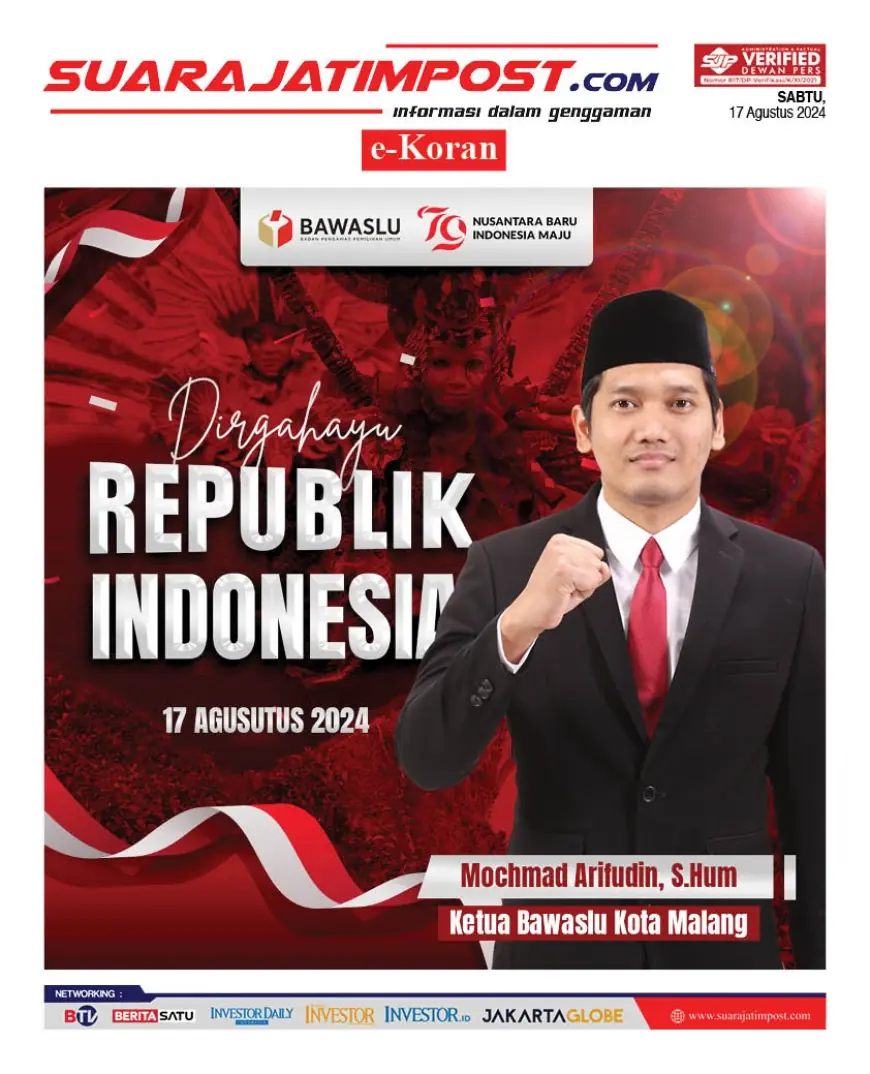 eKoran, Edisi Sabtu, 17 Agustus 2024