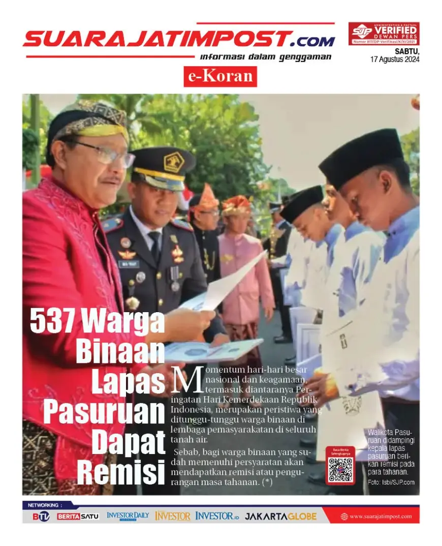 eKoran, Edisi Sabtu, 17 Agustus 2024