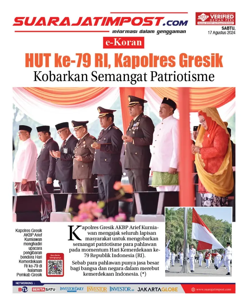 eKoran, Edisi Sabtu, 17 Agustus 2024