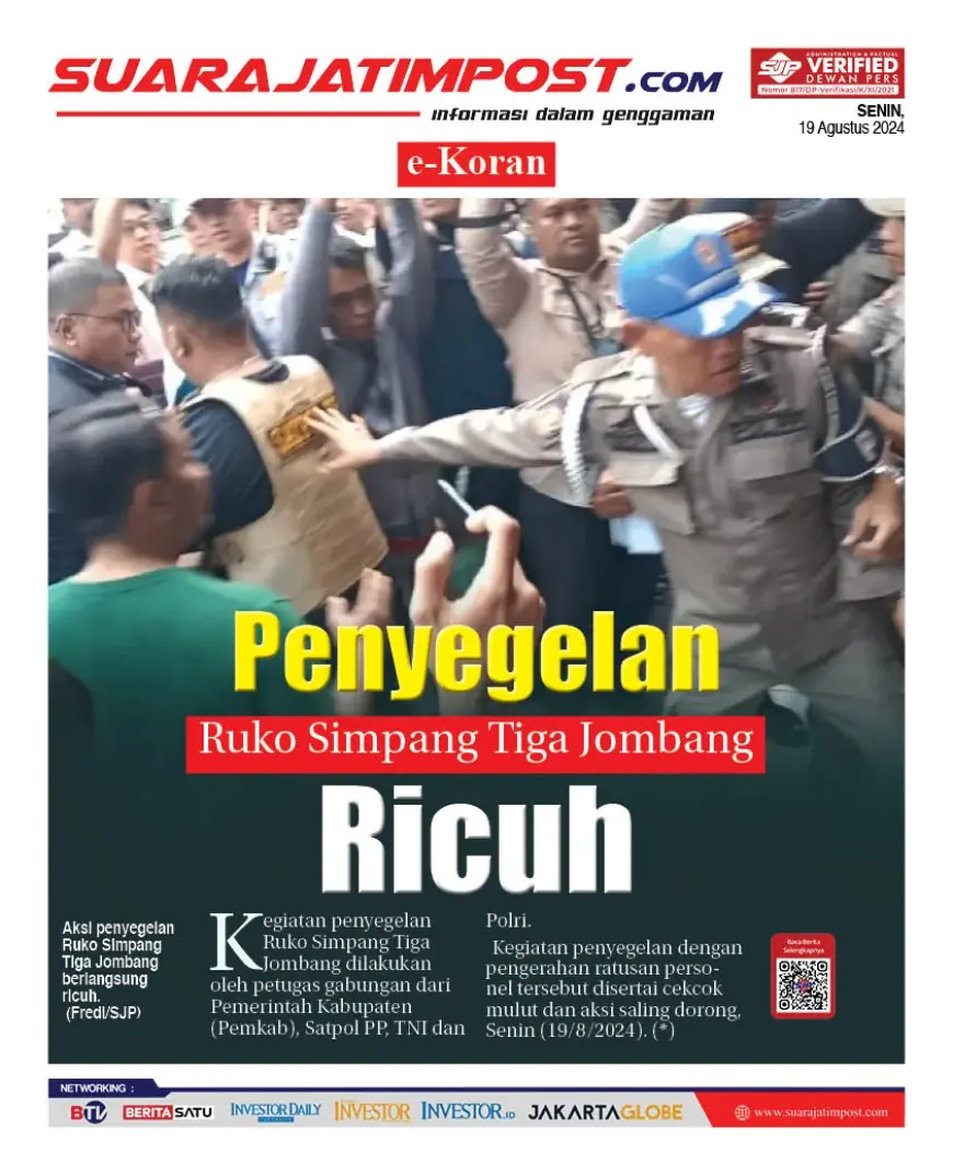 eKoran, Edisi Senin, 19 Agustus 2024