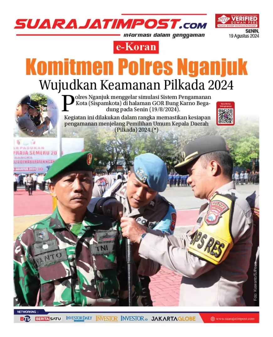 eKoran, Edisi Senin, 19 Agustus 2024