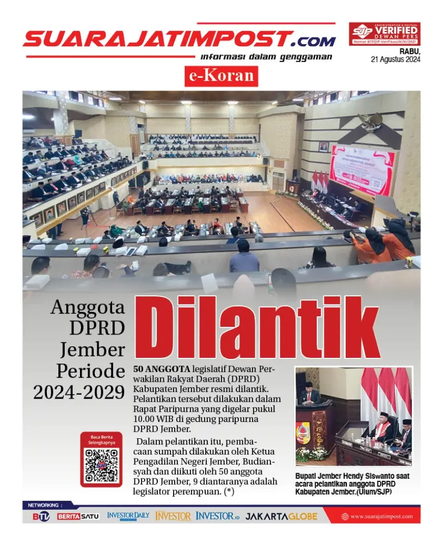 eKoran, Edisi Rabu, 21 Agustus 2024