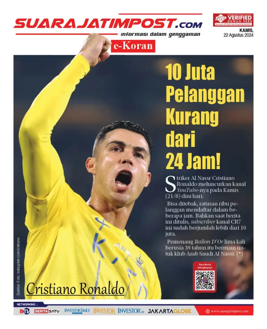 eKoran, Edisi Kamis, 22 Agustus 2024