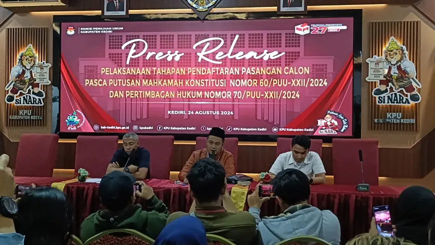 Pasca Putusan MK, KPU Kabupaten Kediri Ubah Syarat Minimal Dukungan Pilbup 2024