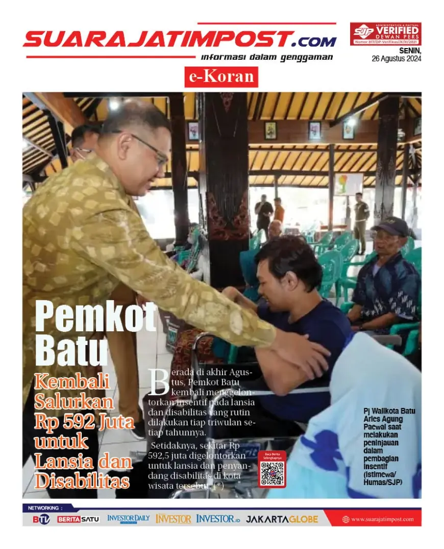 eKoran, Edisi Senin, 26 Agustus 2024