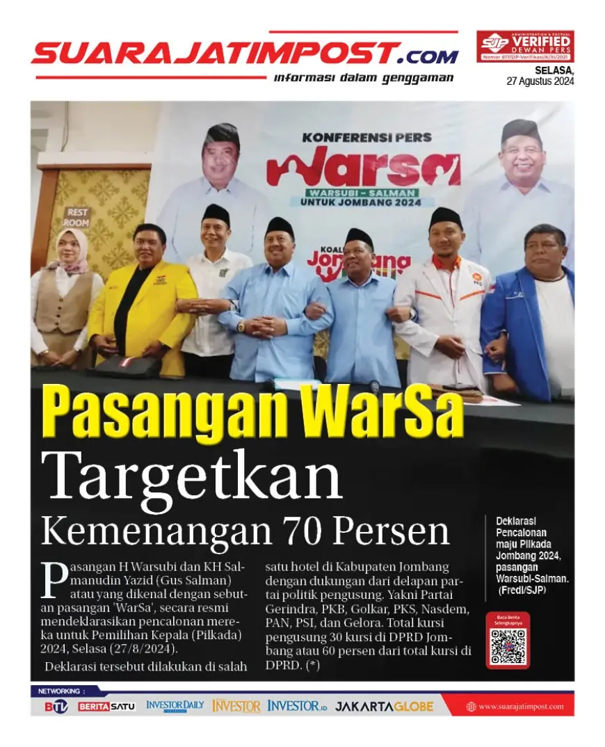 eKoran, Edisi Selasa, 27 Agustus 2024