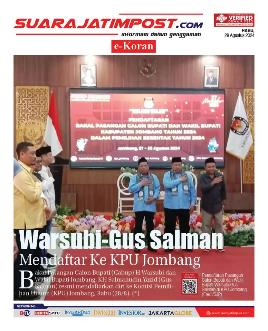 eKoran, Edisi Rabu, 28 Agustus 2024