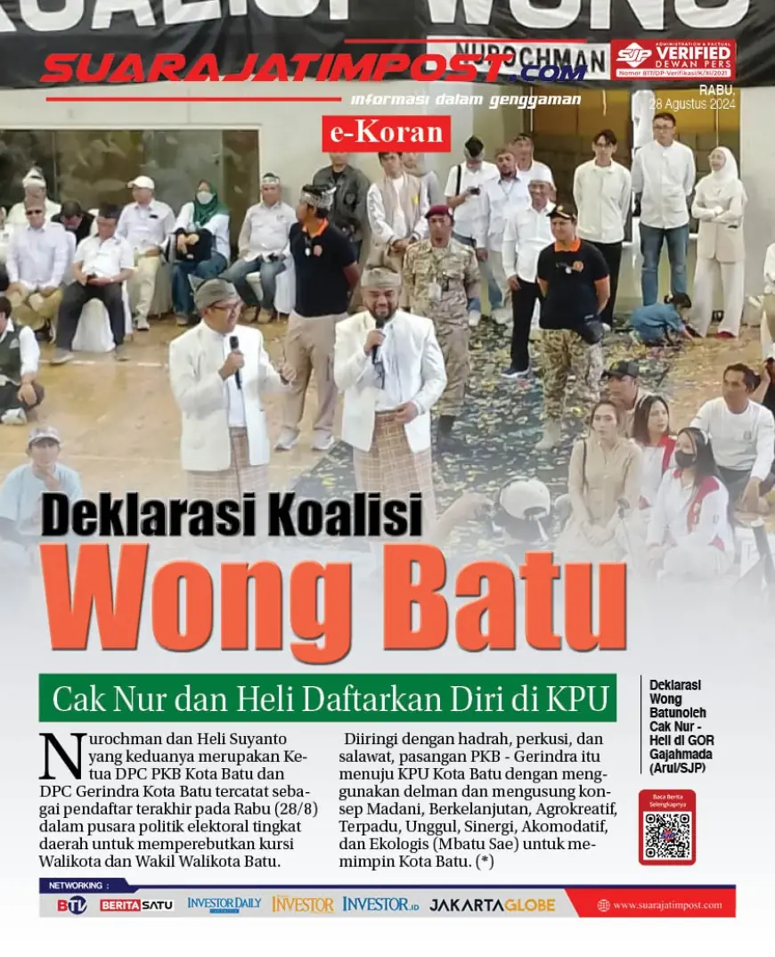 eKoran, Edisi Rabu, 28 Agustus 2024