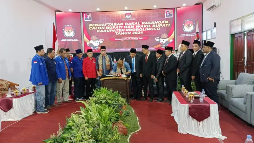 Paslon Zulmi - Rasyid Daftar Ulang ke KPU Kabupaten Probolinggo, Ada Apa?