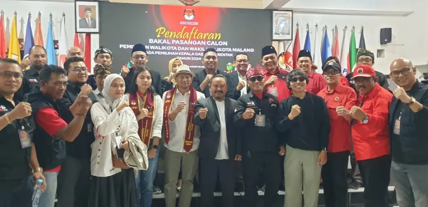 Meski Tanpa Koalisi, PDI Perjuangan Mantab Usung Pasangan Sam HC - Ganis di Pilkada Kota Malang