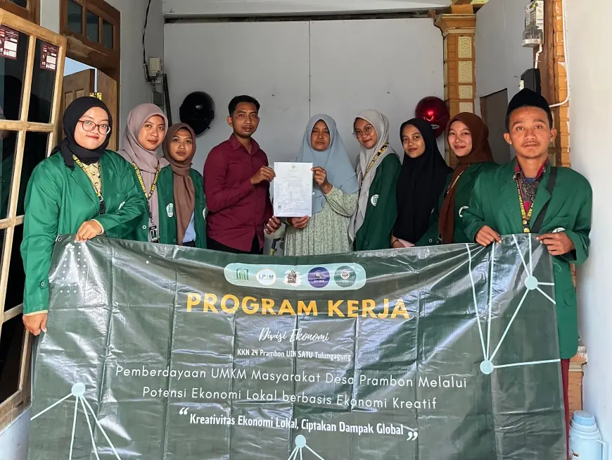 Dukung Program Kemenag: Mahasiswa KKN UIN SATU Tulungagung Dorong Penguatan Industri Halal di Desa Prambon