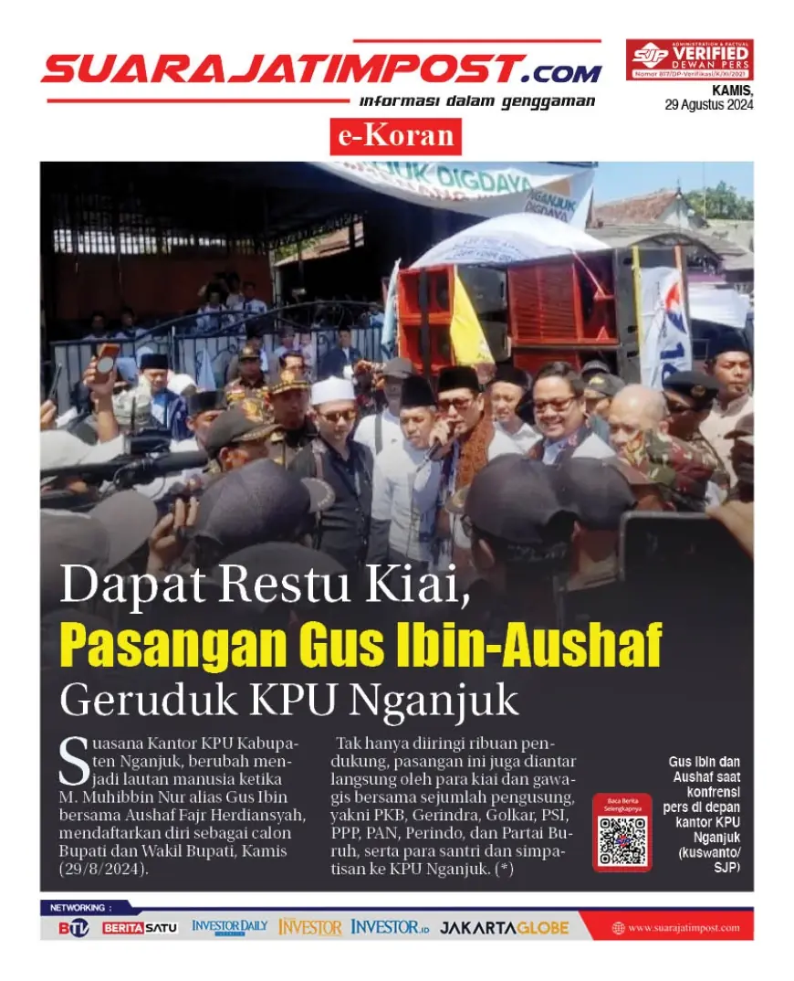 eKoran, Edisi Kamis, 29 Agustus 2024