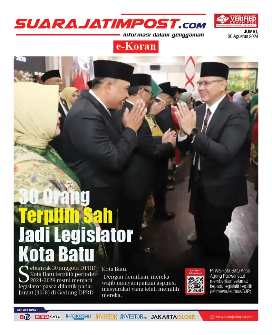 eKoran, Edisi Jumat, 30 Agustus 2024